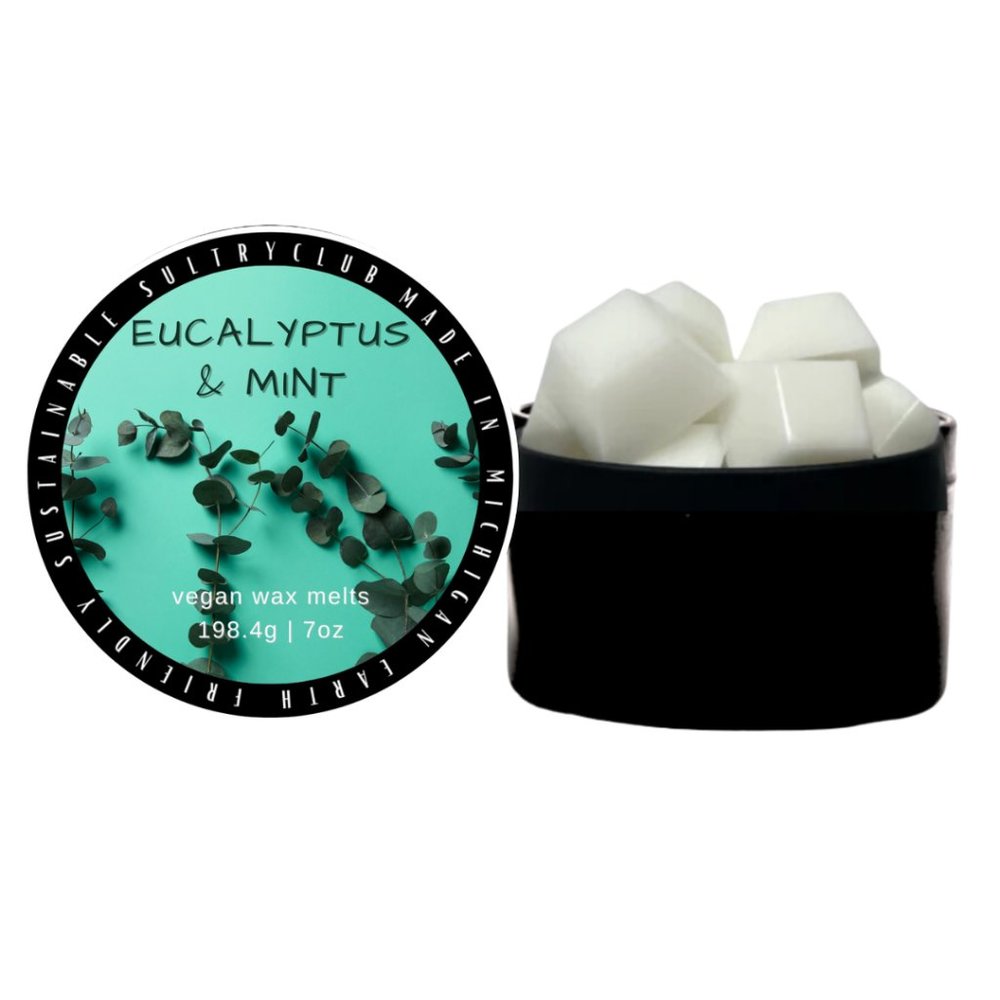 Eucalyptus & Mint Vegan Candle - Picture 10 of 11